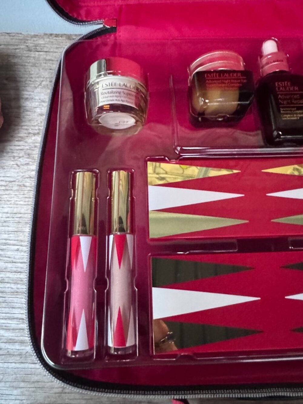 Estee Lauder Holiday Gift Set Makeup Skincare Train Case Advanced Night Repair - Picture 4 of 11